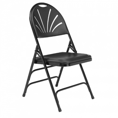 NPS 1100 Series Deluxe Fan Back Folding Chair - 4 Pack