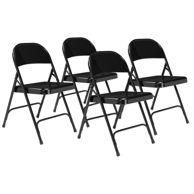 NPS 510 Black Folding Chair - 4 Pack