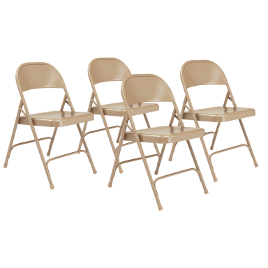 NPS 51 Beige Folder Chair - 4 Pack